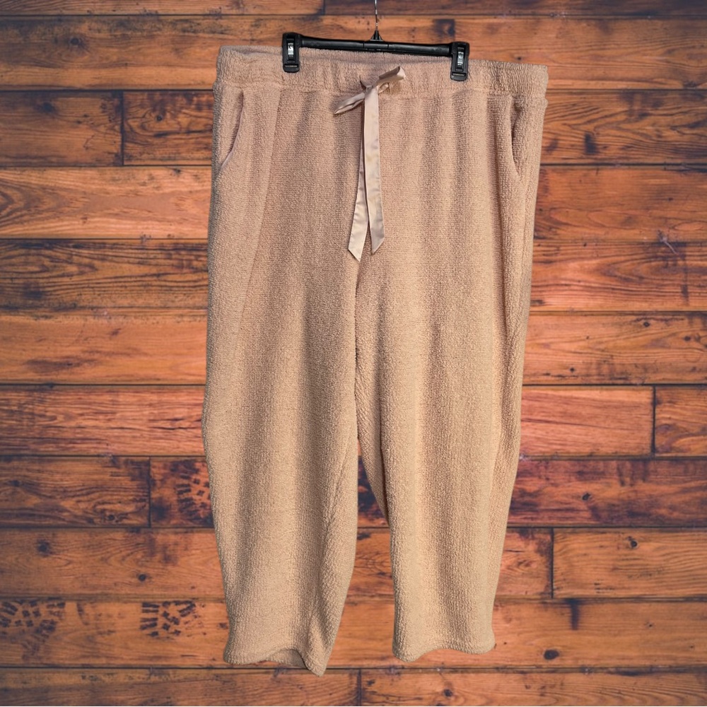Eloquii Pale Pink Plush Pants Size 22/24